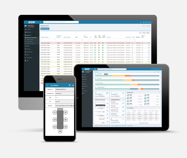 SEM app on various devices